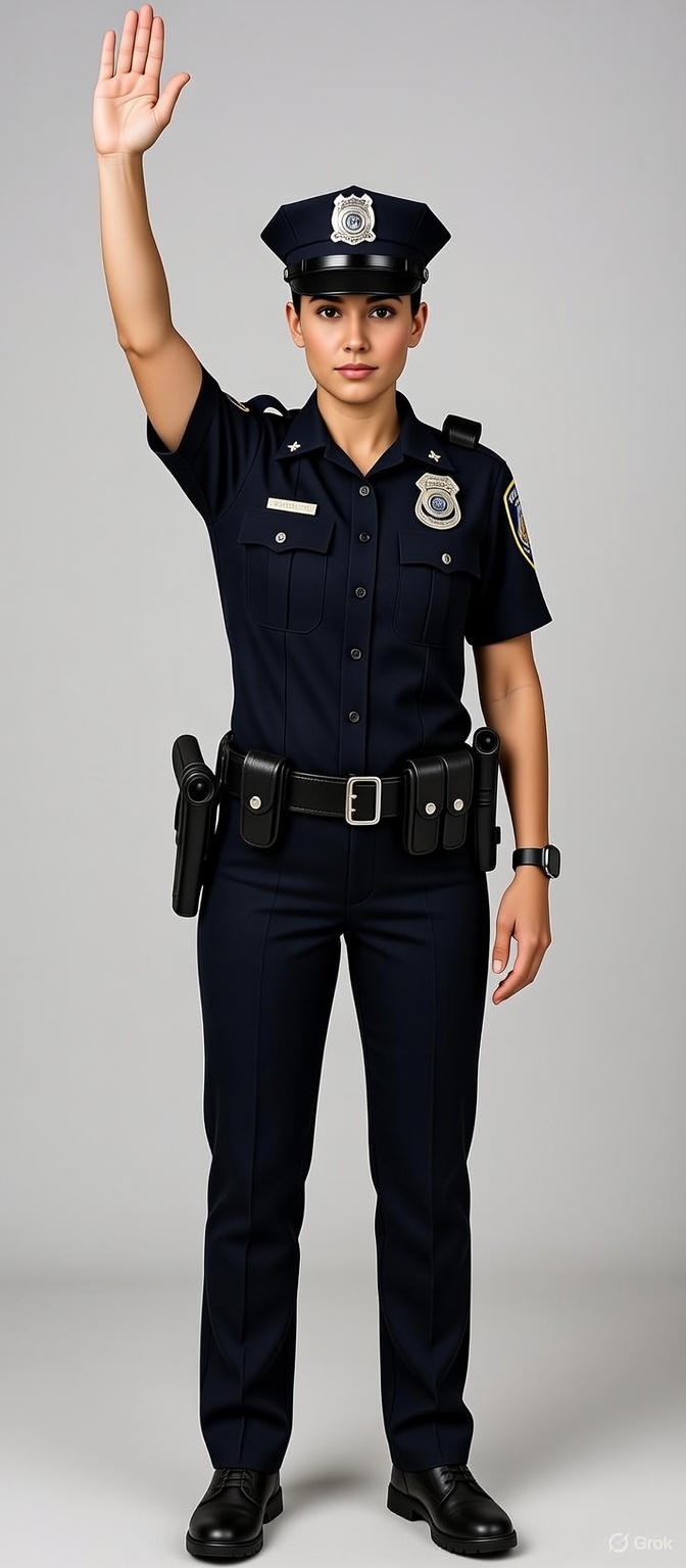 policeman handsign