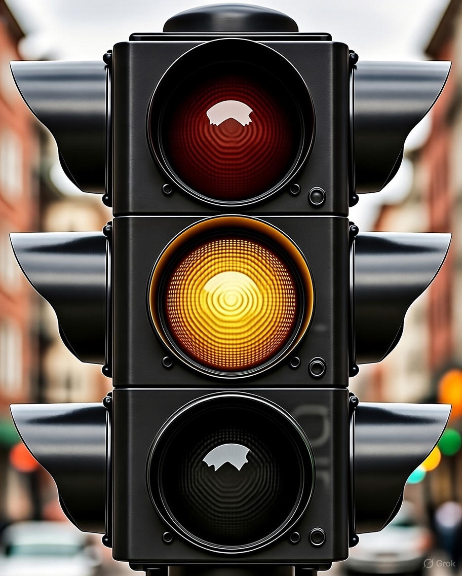 traffic lights - yellow signal
